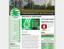 Tablet Screenshot of aodhruadh.org